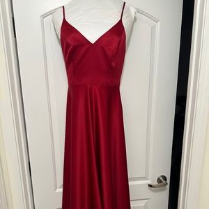 David’s Bridal Apple Red Dress